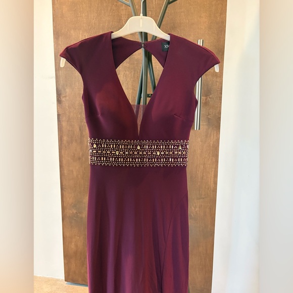 Xscape Deep Purple Backless Dress - Picture 9 of 10